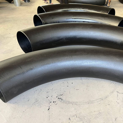 Pipe en acier au carbone de couleur noire Elbow A234 WPB ASME B16.9 Pour connexion au gaz